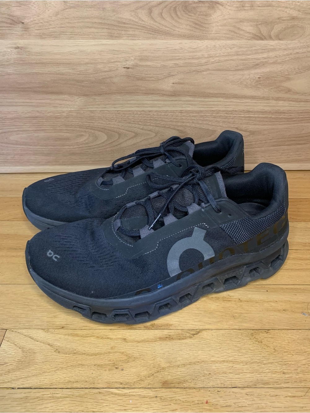 On Running Men's Cloudmonster Black Sneakers - Size 11.5